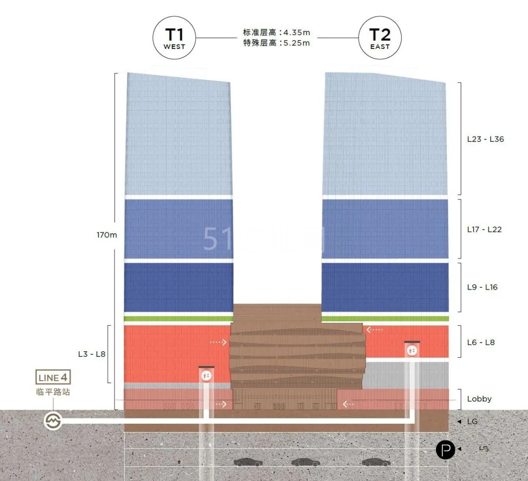 瑞虹企业天地写字楼立面图