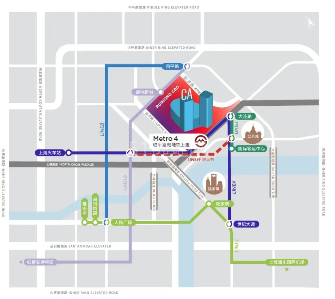 瑞虹企业天地交通情况